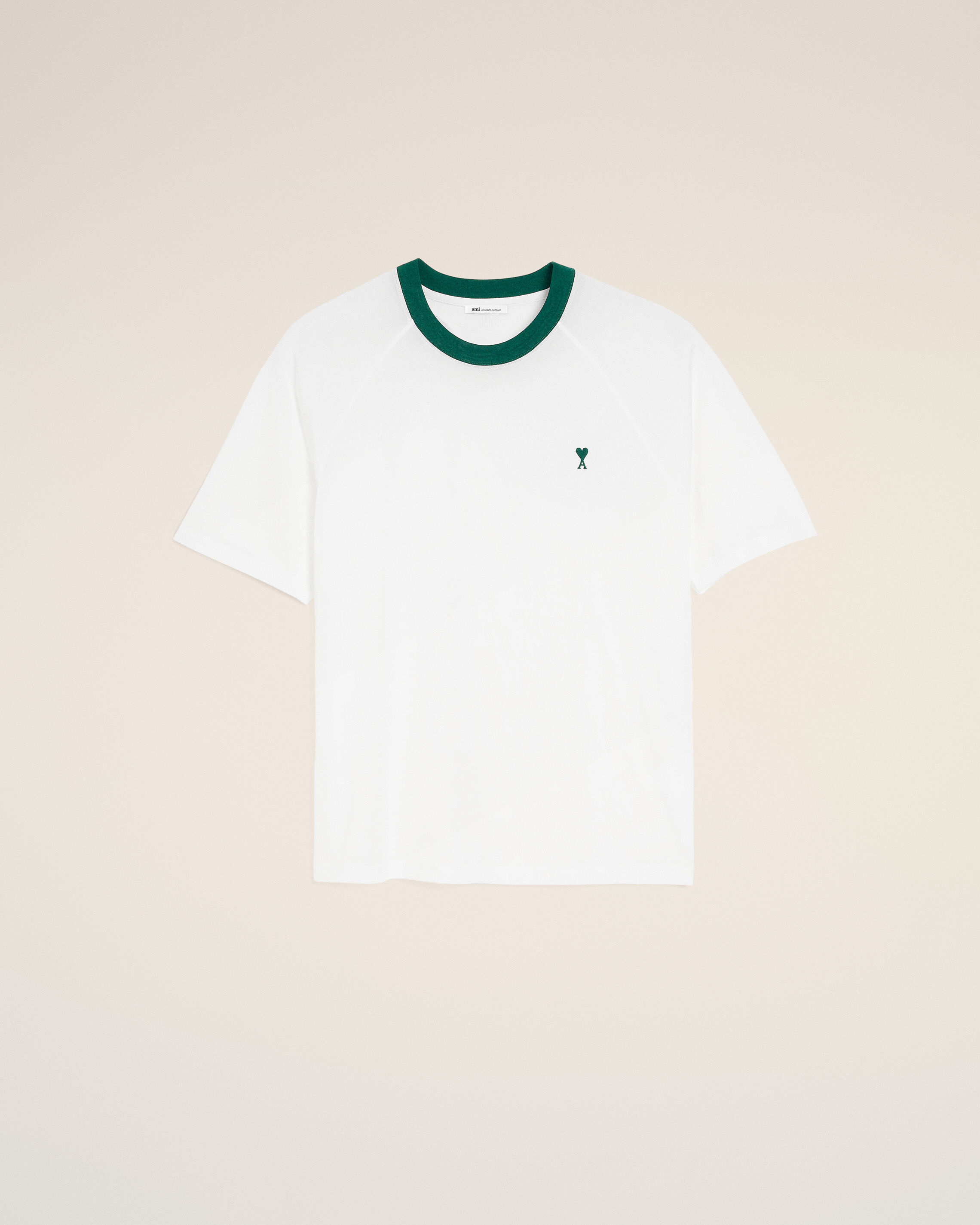 Ami Paris - White Cotton Ami De Coeur T-Shirt White - For Extra Small Mainmaterial:cotton Collar:cotton,Mainmaterial:cotton Collar:cotton Men's