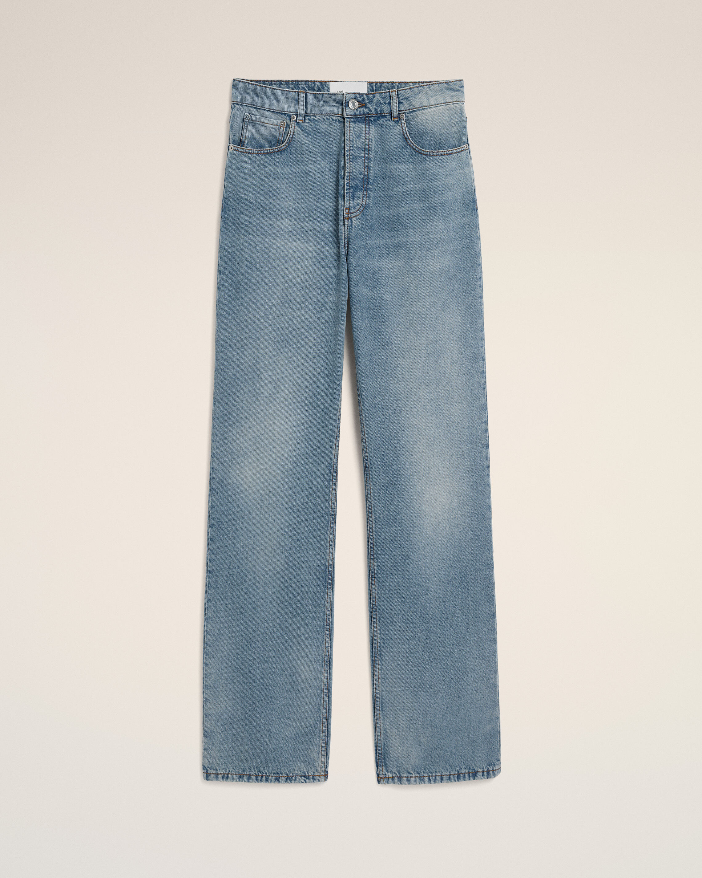 Ami Paris - Blue Cotton Fit Jeans Blue - 31 - For Size 31 Mainmaterial:cotton Pocketlining:polyester/Cotton,Mainmaterial:cotton Pocketlining:polyester/Cotton Men's