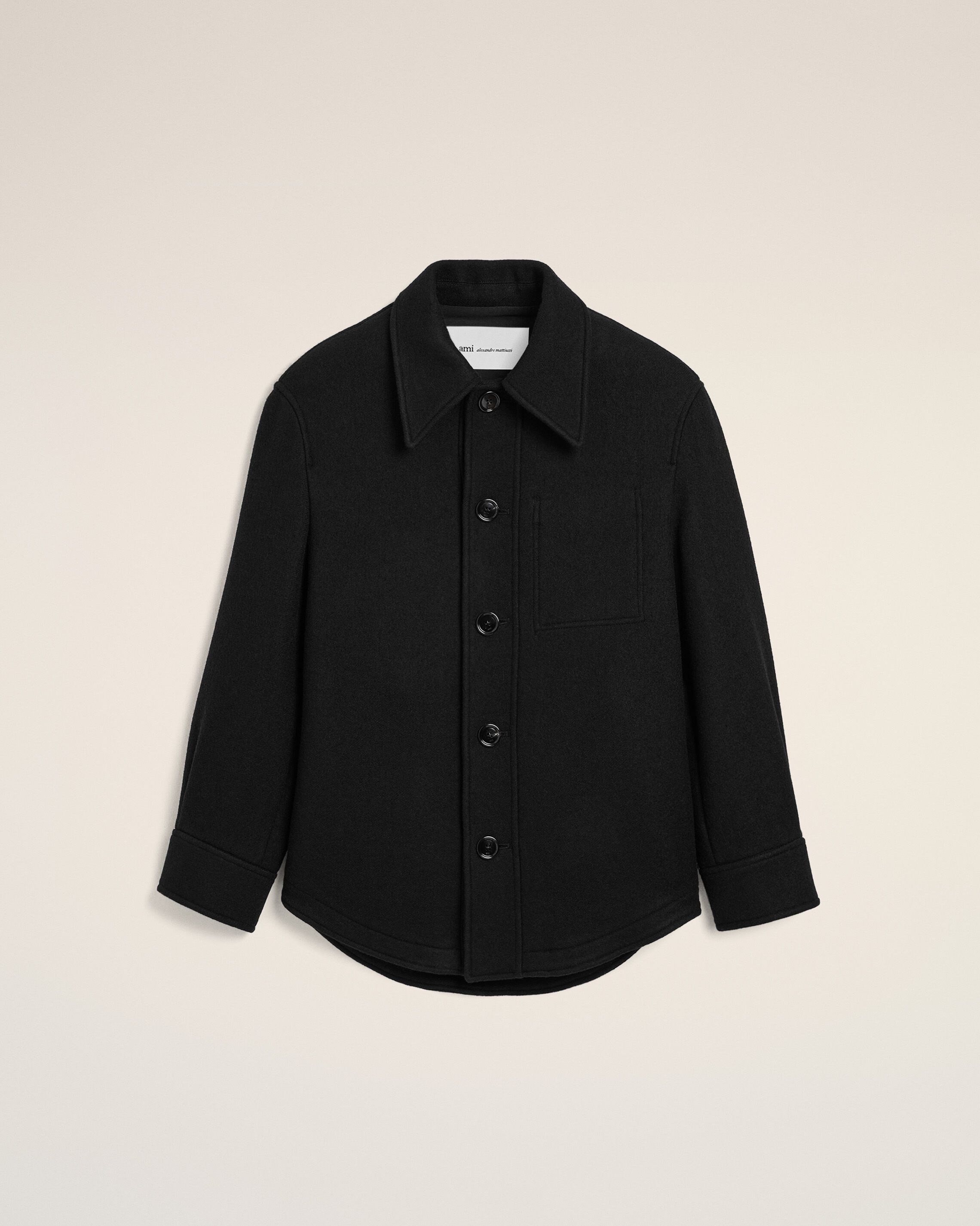 Ami Alexandre Mattiussi Black Wool Button-down Jacket Black