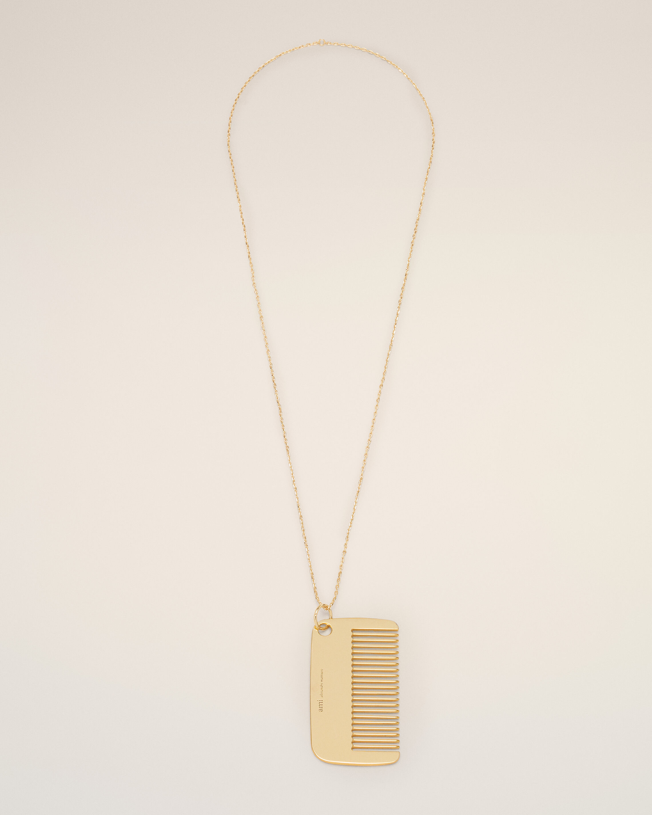 Ami Paris Unisex Giallo - Collana Con Ciondolo A Pettine - Accessories - One Size - Immagine 3
