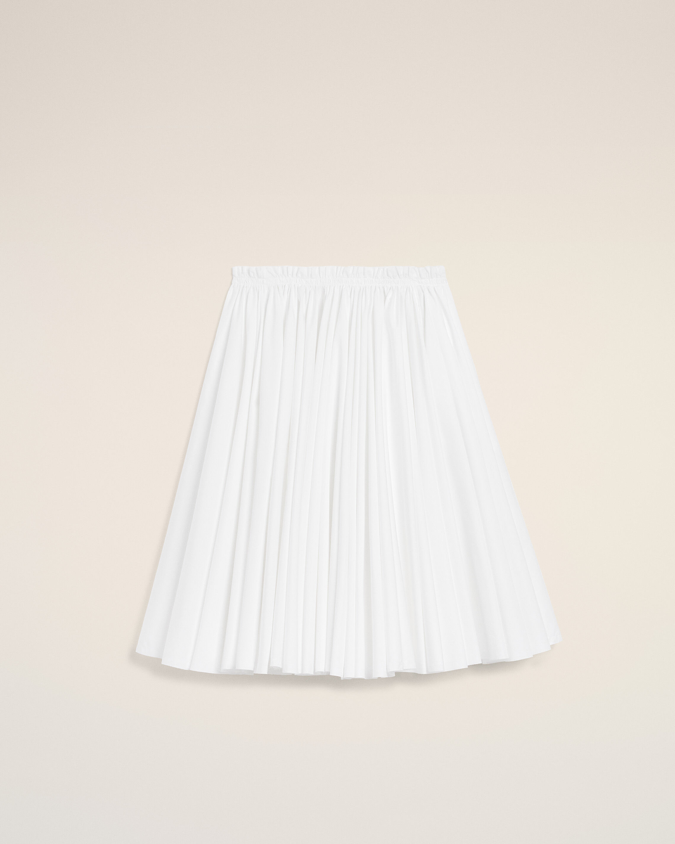 Ami Paris - White Cotton Midi Corolla Skirt White - 40 - For Size 40 Mainmaterial:cotton,Mainmaterial:cotton Women's