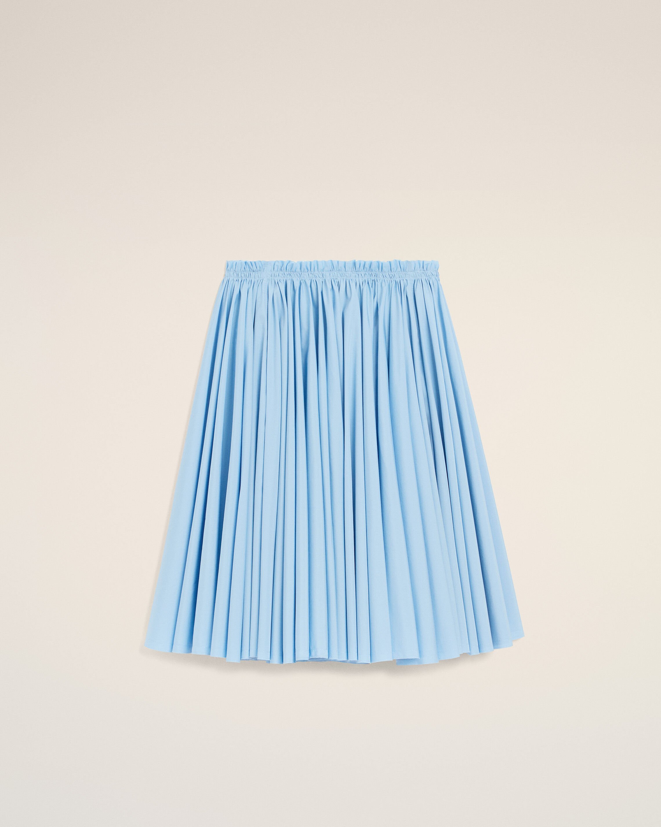 Ami Paris - Blue Cotton Midi Corolla Skirt Blue - 40 - For Size 40 Mainmaterial:cotton,Mainmaterial:cotton Women's
