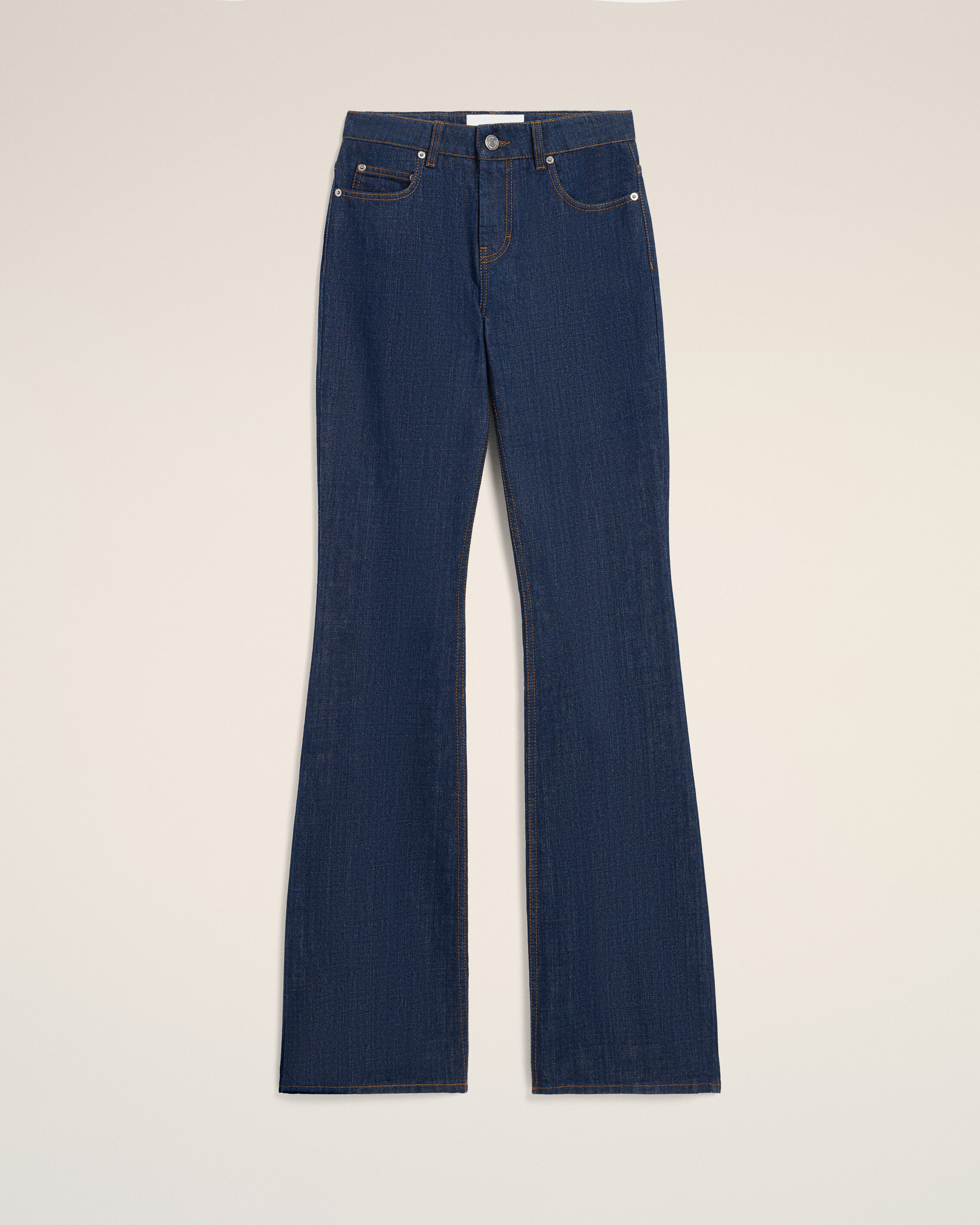 Ami Paris - Blue Cotton Bootcut Fit Jeans Blue - 27 - For Size 27 Mainmaterial:cotton Pocketlining:cotton,Mainmaterial:cotton Pocketlining:cotton Women's