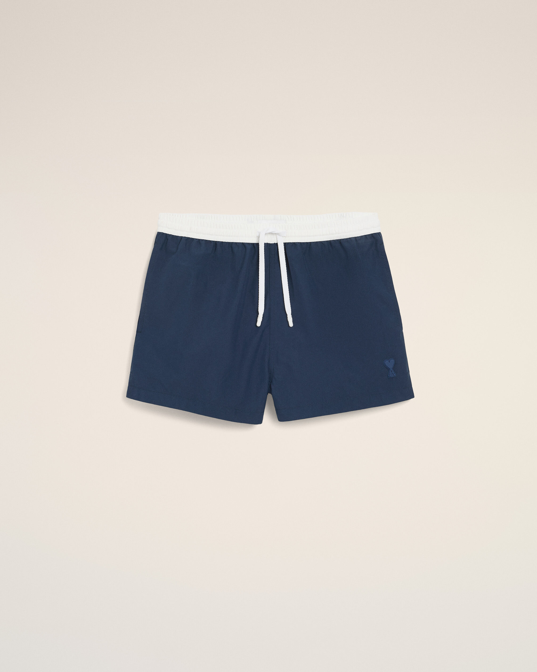 Ami Paris - Blue Nylon Short Swimsuit Blue - For Large Mainmaterial:polyamide Secondarymaterial:polyamide,Mainmaterial:polyamide Secondarymaterial:polyamide Men's