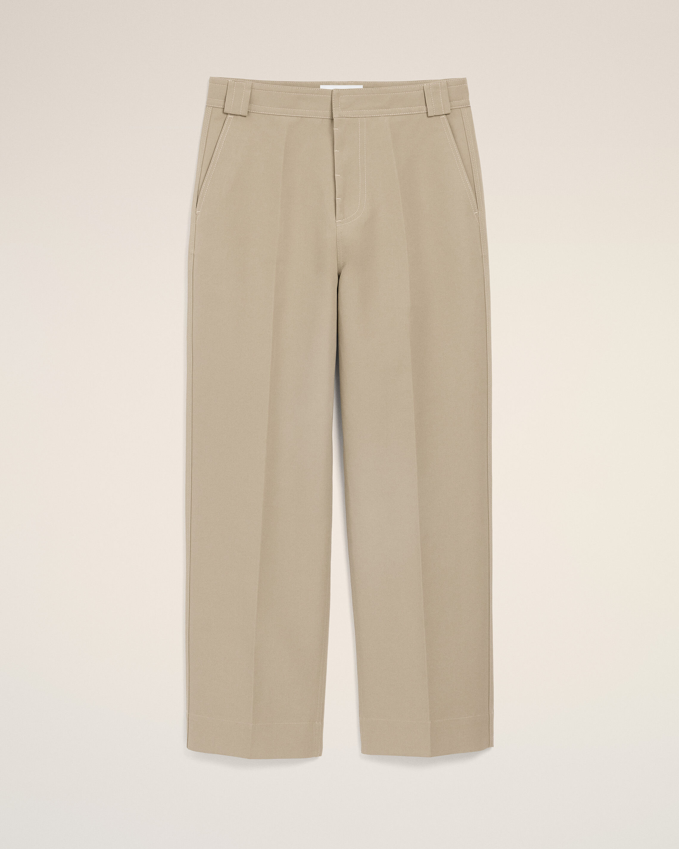 Ami Paris - Beige Cotton Baggy Trousers Beige - For Large Mainmaterial:cotton,Mainmaterial:cotton Men's