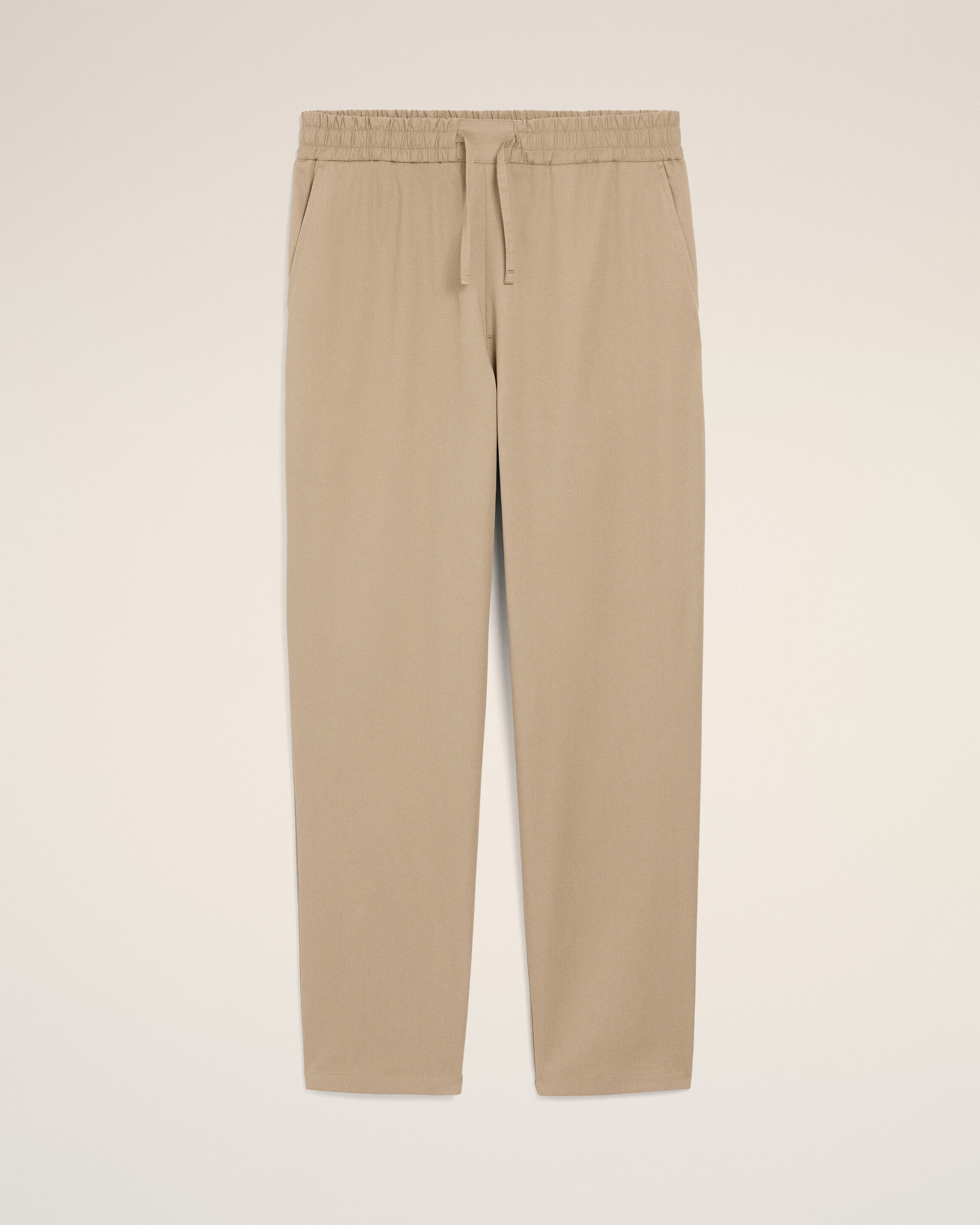 Ami Paris - Beige Cotton Elasticated Waist Trousers Beige - For Large Mainmaterial:cotton,Mainmaterial:cotton Men's