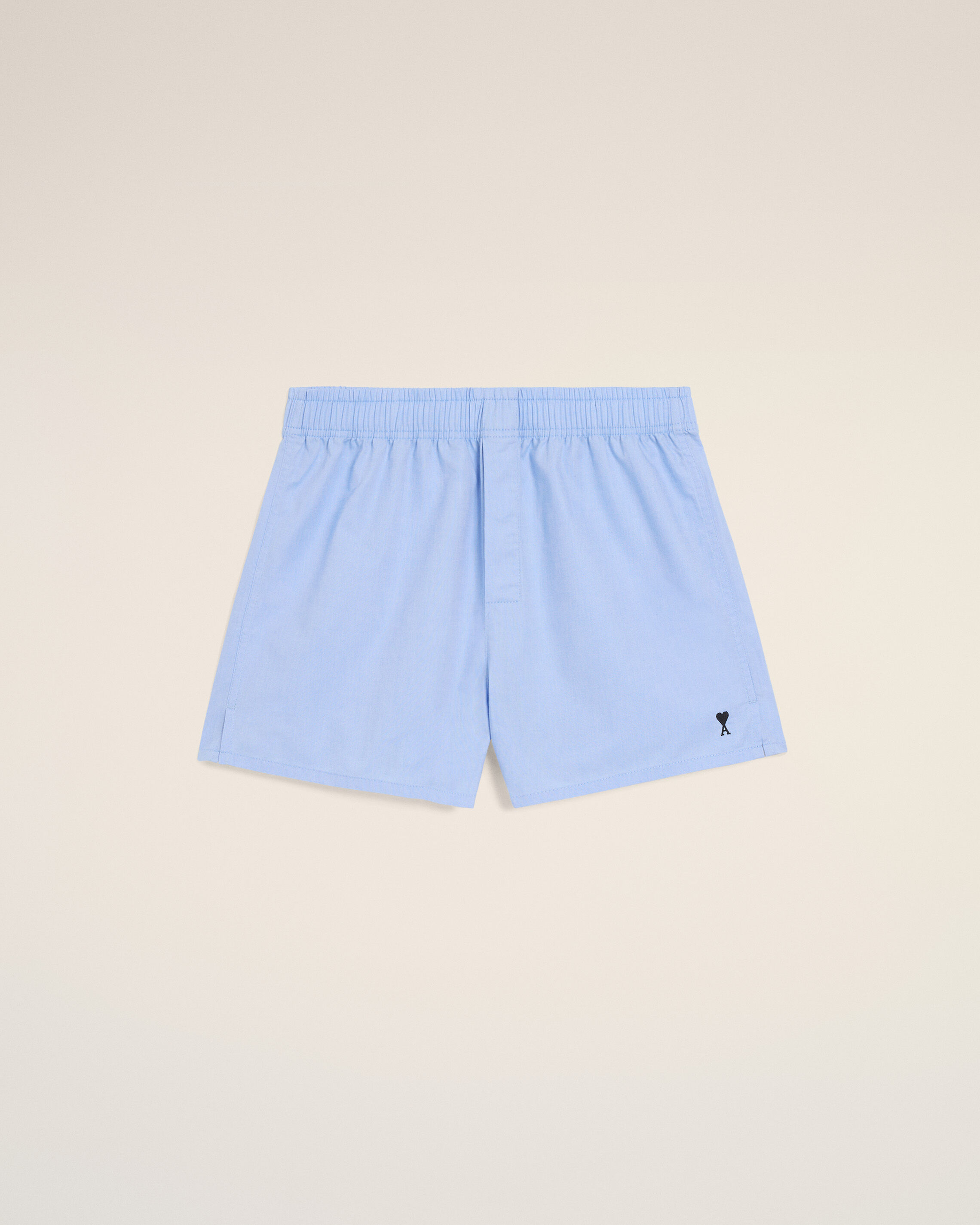 Ami Paris - Blue Cotton Black Ami De Coeur Boxer Blue - For Medium Mainmaterial:cotton,Mainmaterial:cotton Men's