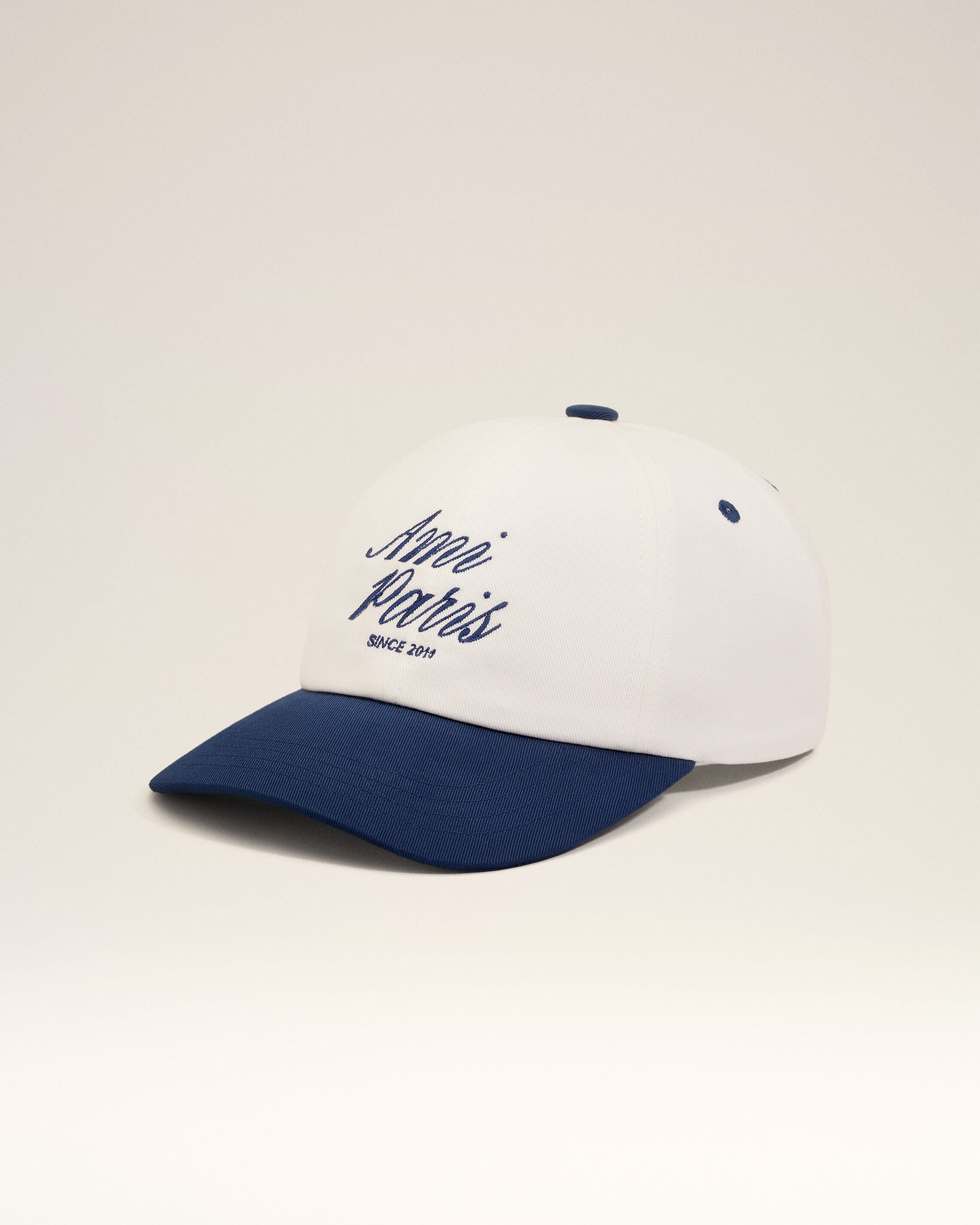 Ami Alexandre Mattiussi Ami Paris Bicolor Logo Embroidered Adjustable Baseball Cap In Multi