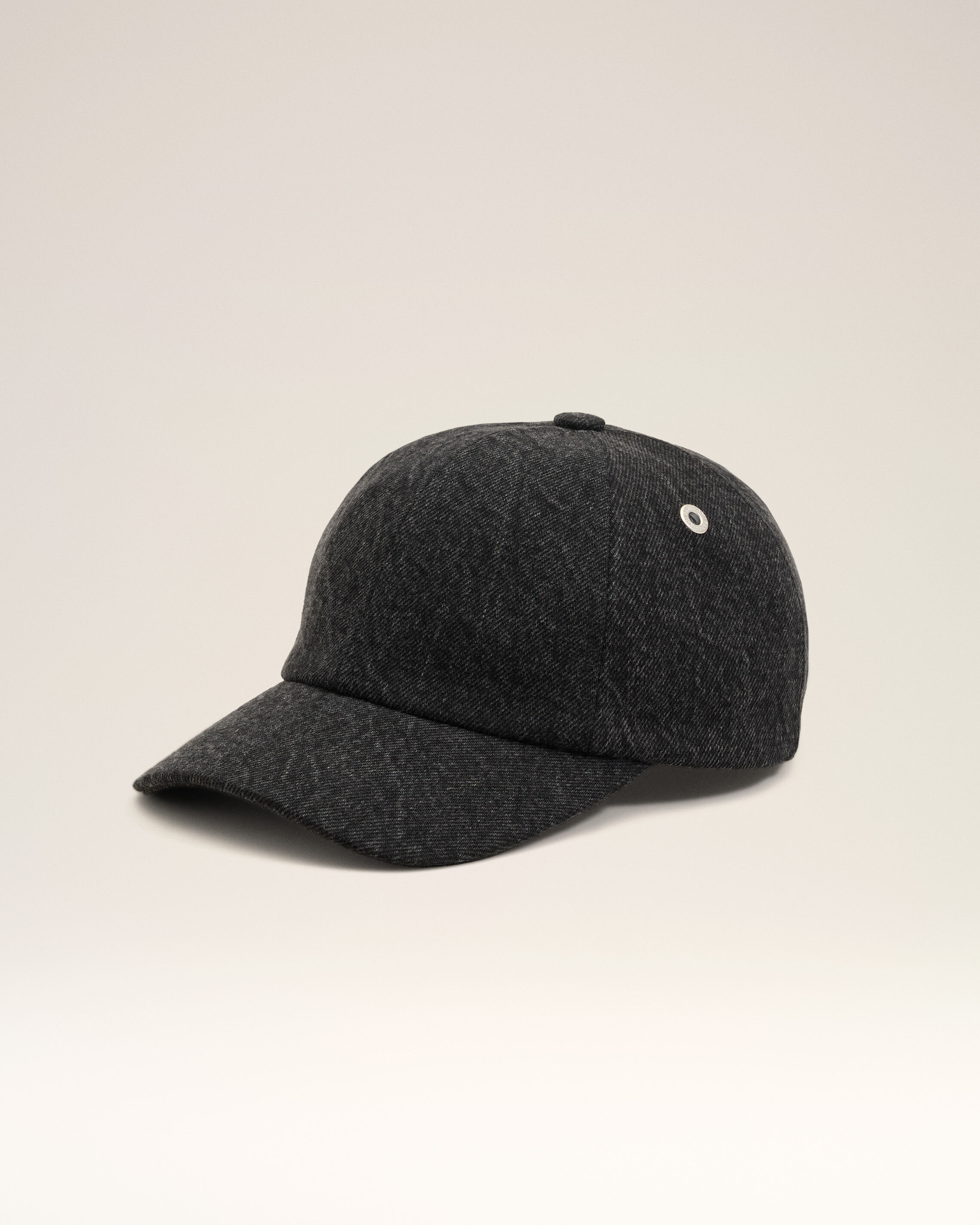 Ami Paris - Black Denim Ami Paris Side Patch Cap Black - Os - Small Mainmaterial:cotton,Mainmaterial:cotton Unisex