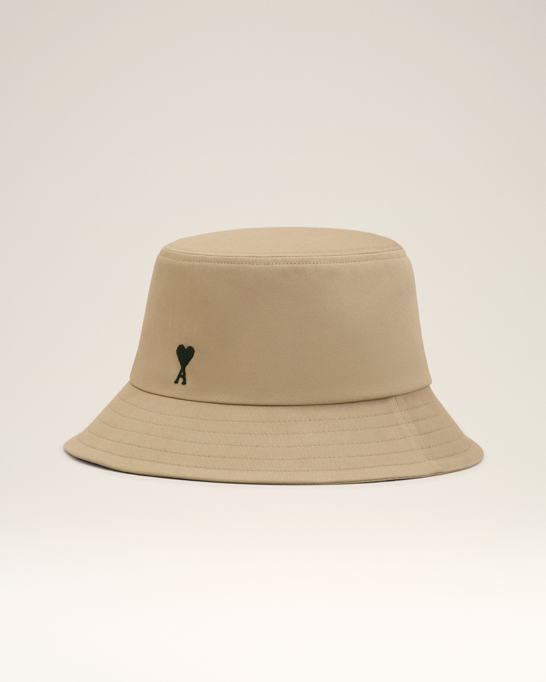 Ami Paris - Beige Cotton Ami De Coeur Bucket Hat Beige - 56 - Size 56 Mainmaterial:cotton Mainlining:cotton,Mainmaterial:cotton Mainlining:cotton Unisex