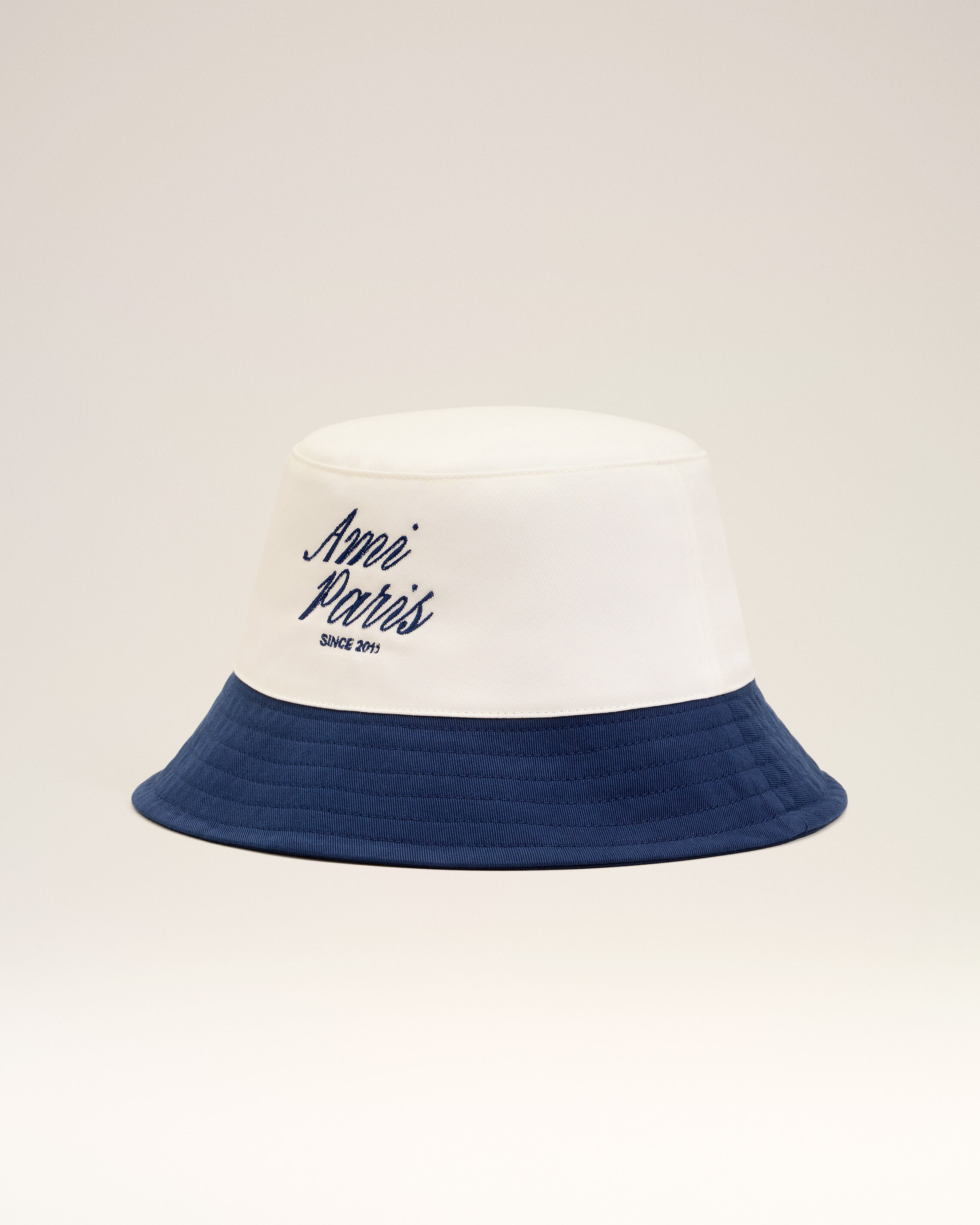 Ami Paris - Blue And White Cotton Ami Paris Hat Blue - 60 - Size 60 Mainmaterial:cotton Secondarymaterial:cotton Mainlining:cotton,Mainmaterial:cotton Secondarymaterial:cotton Mainlining:cotton Unisex