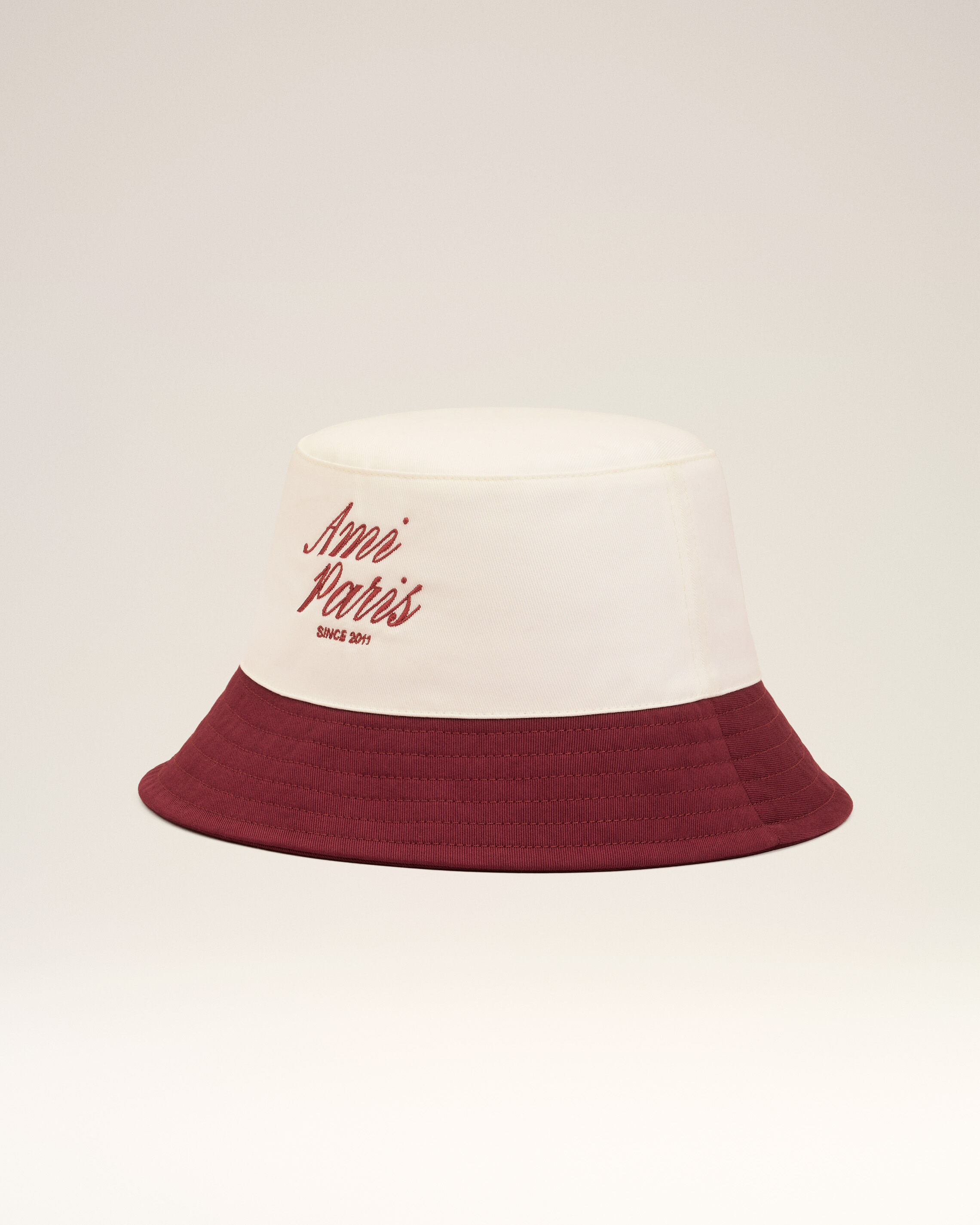 Ami Paris - Red And White Cotton Ami Paris Hat Multicolor - 60 - Size 60 Mainmaterial:cotton Secondarymaterial:cotton Mainlining:cotton,Mainmaterial:cotton Secondarymaterial:cotton Mainlining:cotton Unisex