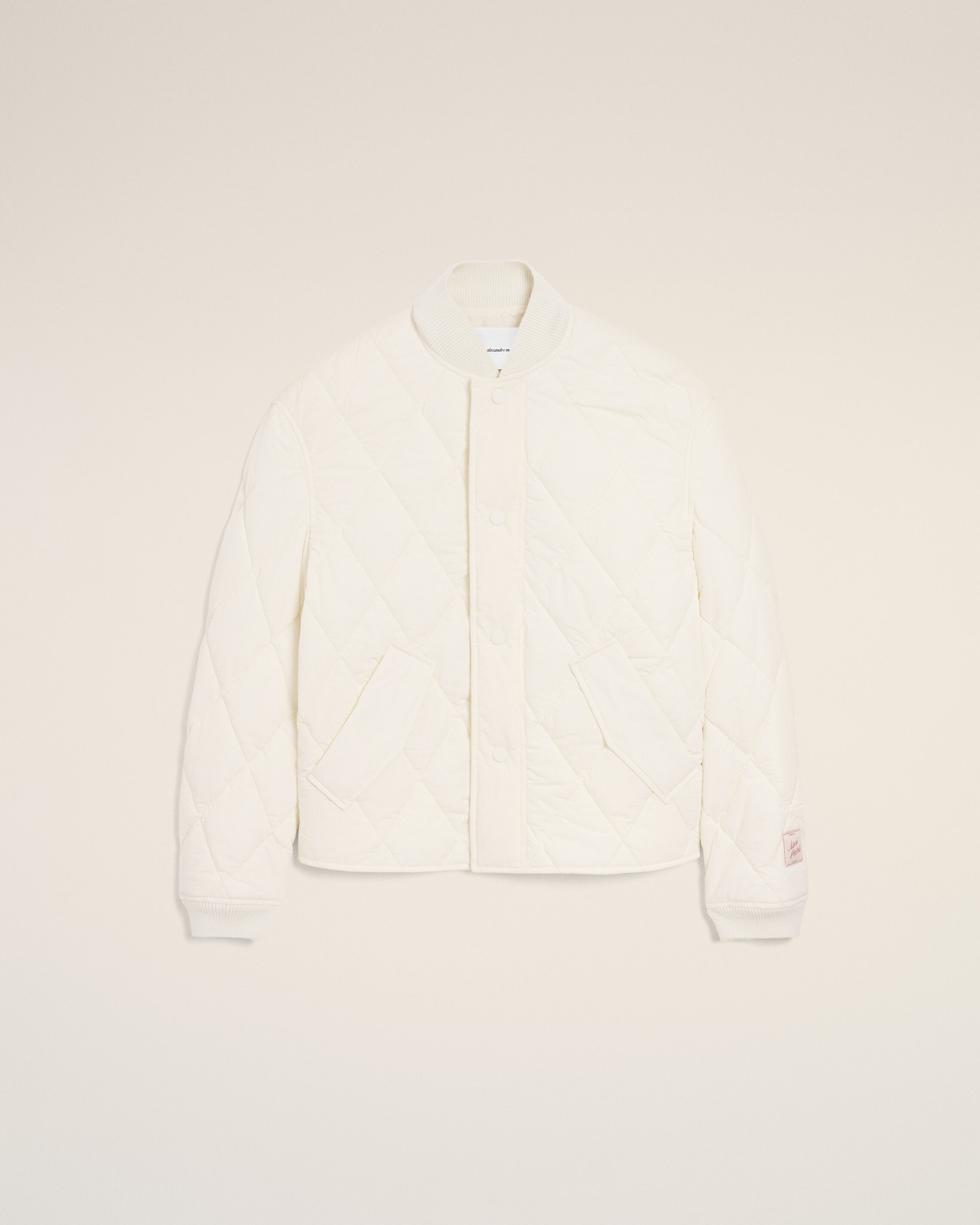 Ami Paris - White Nylon Padded Jacket White - Large Mainmaterial:polyamide Mainlining:polyamide Padding:polyethylene,Mainmaterial:polyamide Mainlining:polyamide Padding:polyethylene Unisex