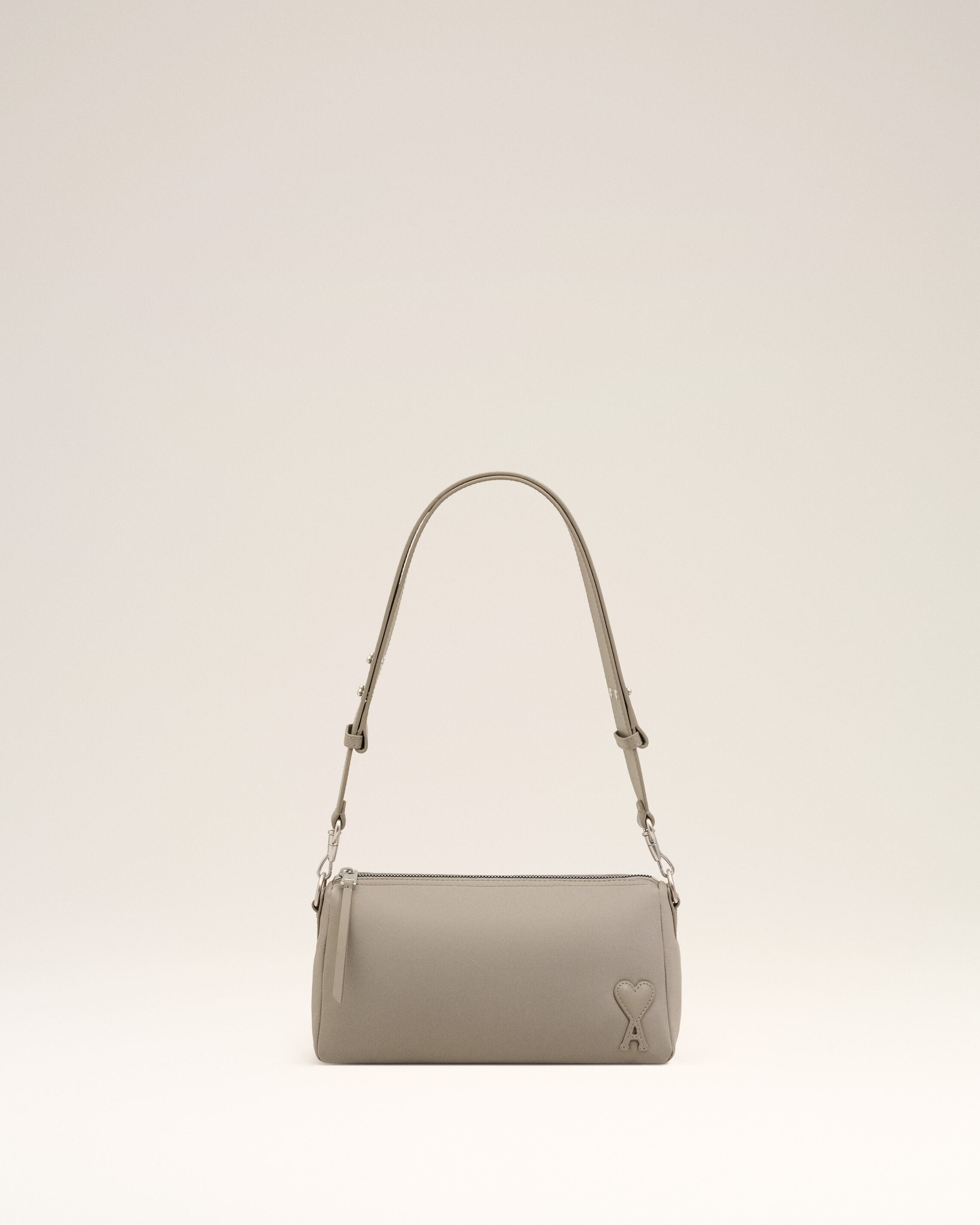 Ami Paris - Grey Nylon Marcel Bag Grey - Os - Small Leather,Leather Unisex
