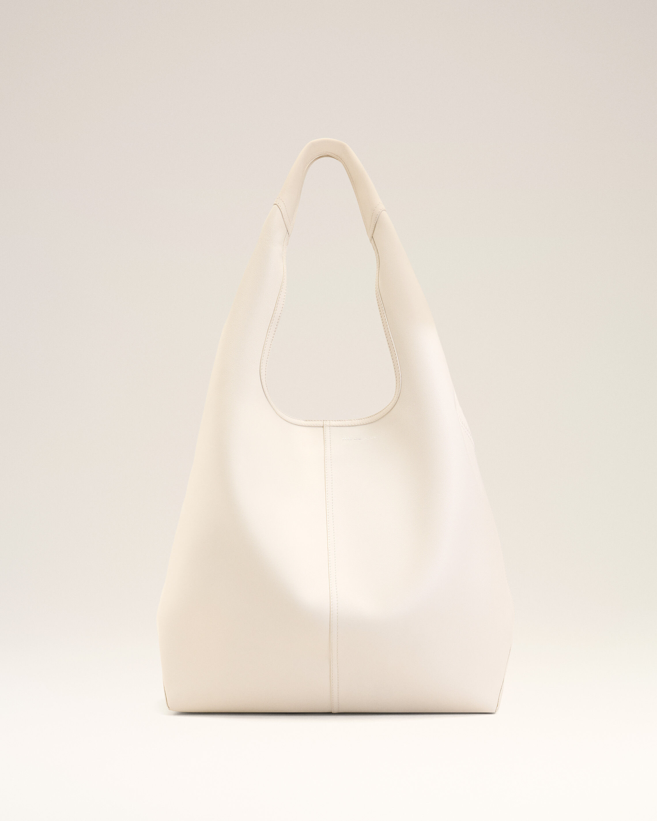 Ami Paris - White Soft Leather Etienne Hobo Bag White - Os - Small Leather,Leather Unisex