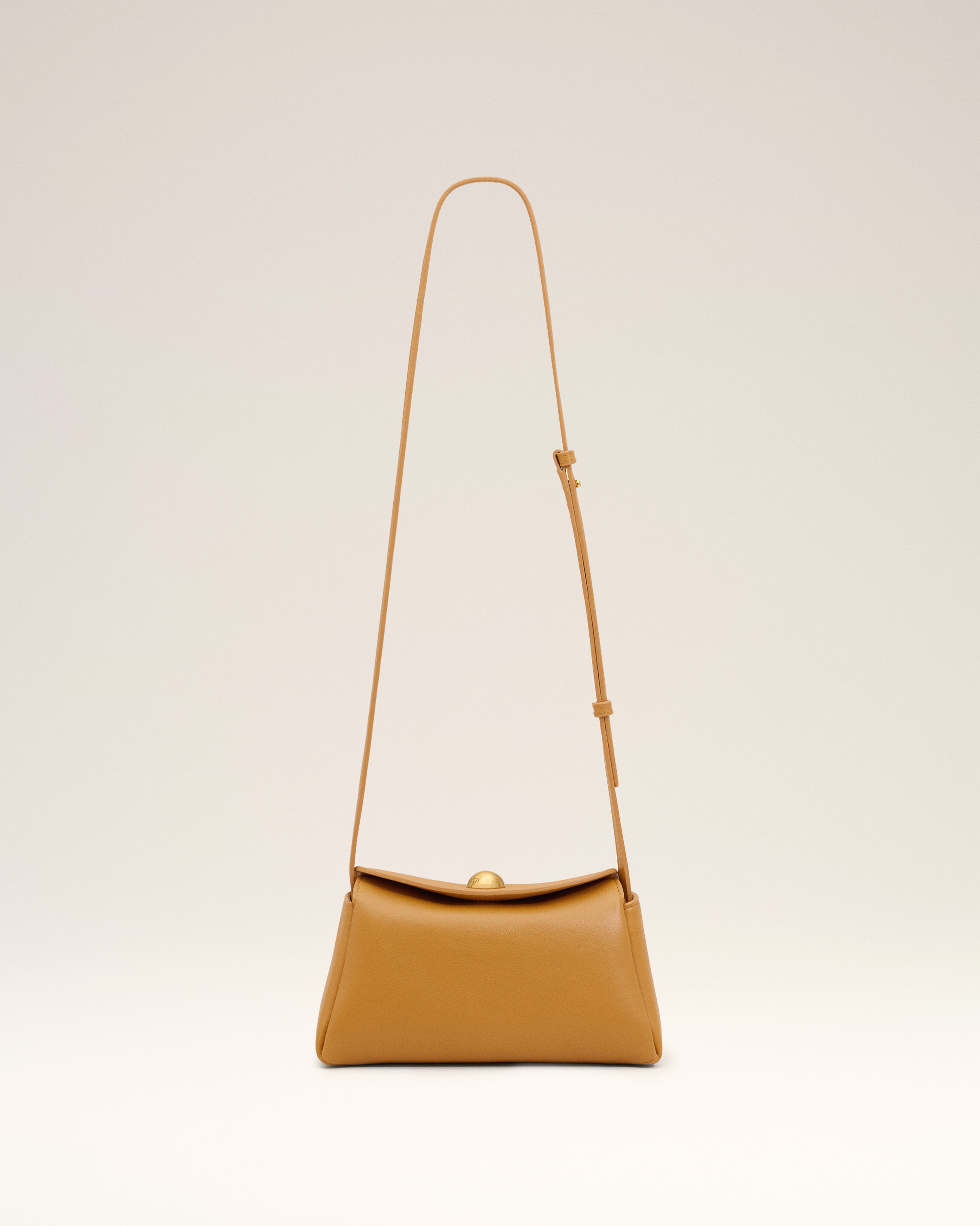 Ami Paris Unisex - Yellow Cow Leather Mini Carrousel Bag Yellow - Os