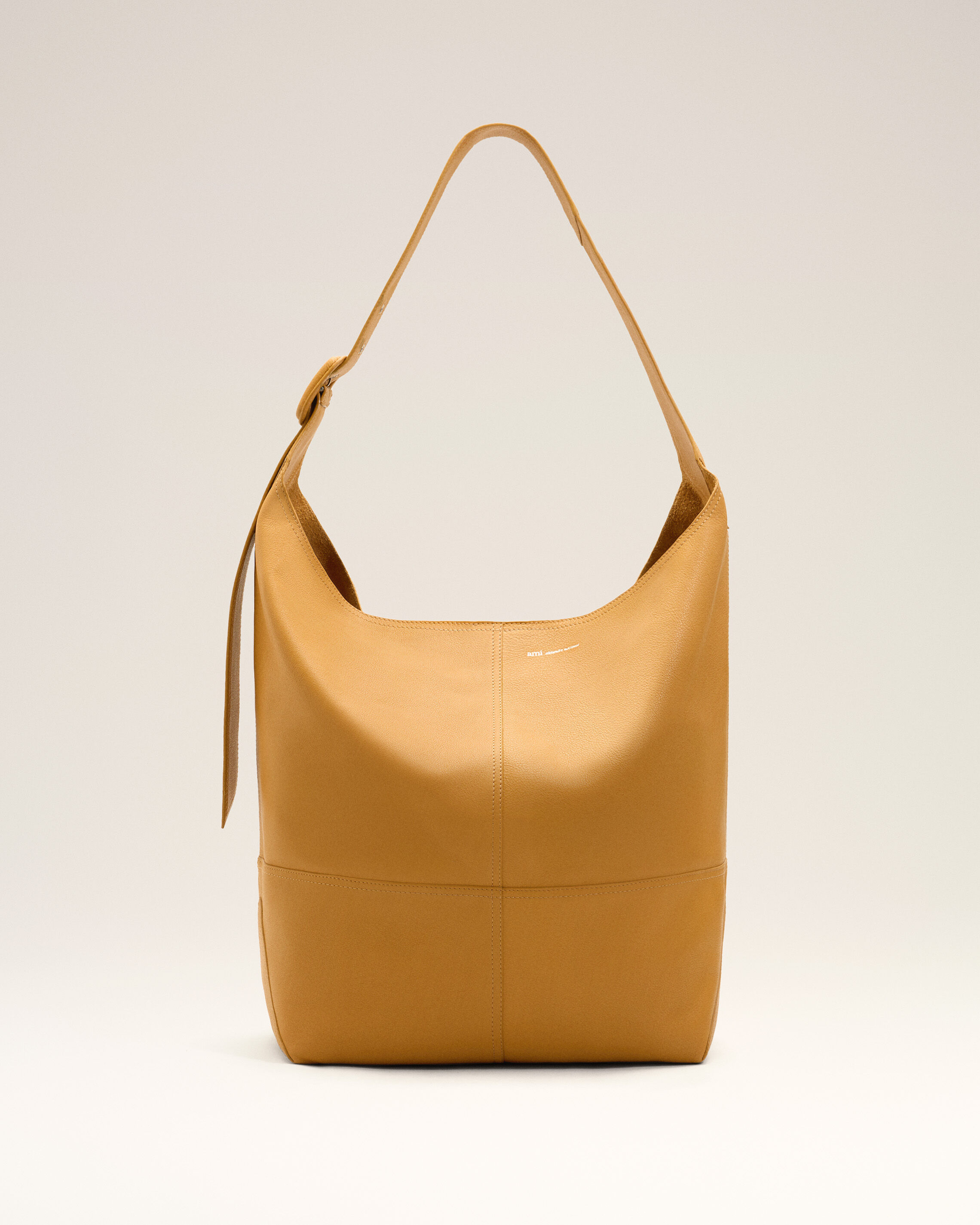 Ami Paris - Yellow Soft Leather Etienne Crossbody Bag Yellow - Os - Small Leather,Leather Unisex