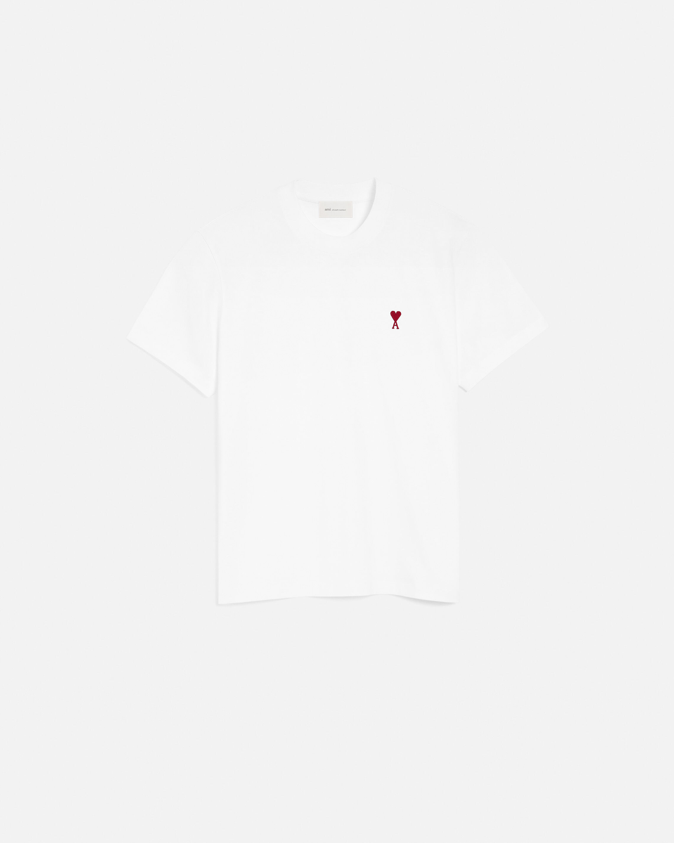 Ami Paris Donna Bianco - T-Shirt Con Logo Iconico E Scollo A Costine - Tops - Xl - Immagine 8